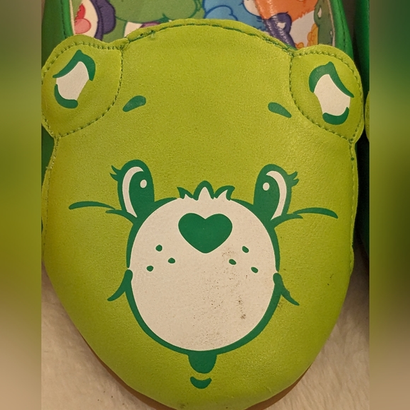 NEW RARE Good Luck Care Bear Iron Fist Green Ballet Flats US 10 11 UK 43 - Picture 2 of 16